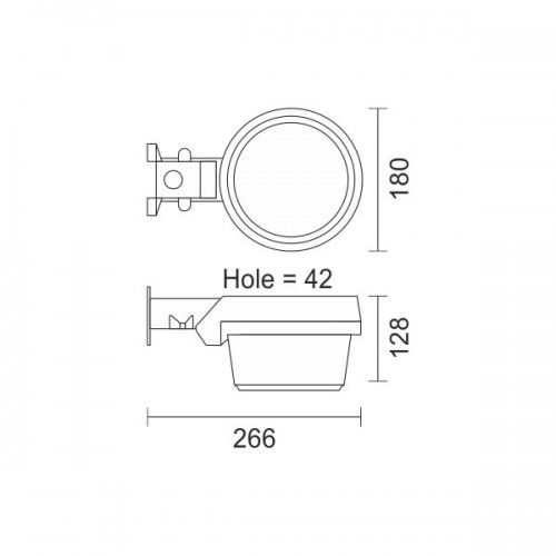 LED Φωτιστικό Δρόμου Με Αισθητήρα Φωτός 50W SMD 120° IP65 Spotlight