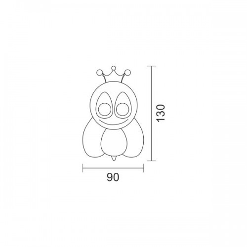 LED Φωτιστικό Νυκτός Μελισσούλα 1W Spotlight