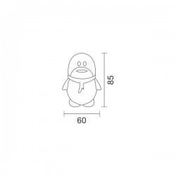 LED Φωτιστικό Νυκτός Πιγκουίνος 1W Spotlight