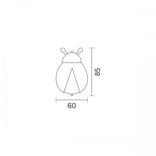 LED Φωτιστικό Νυκτός Πασχαλίτσα 1W Spotlight