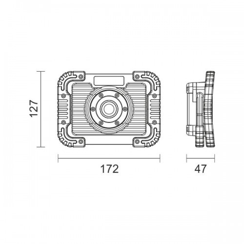 LED Προβολέας Φορητός Εργασίας 10W COB SpotLight