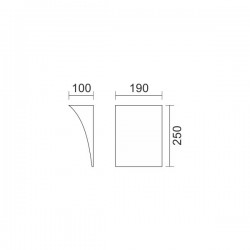 Γύψινο Φωτιστικό Τοίχου Ασημί GU9 SpotLight