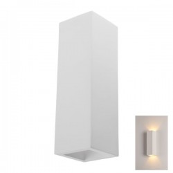 Γύψινο Φωτιστικό Τοίχου Δίφωτο Λευκό 2xGU10 SpotLight