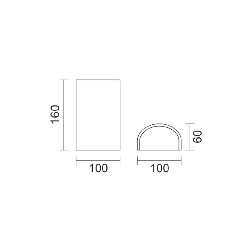 Γύψινο Φωτιστικό Τοίχου Ασημί G9 SpotLight