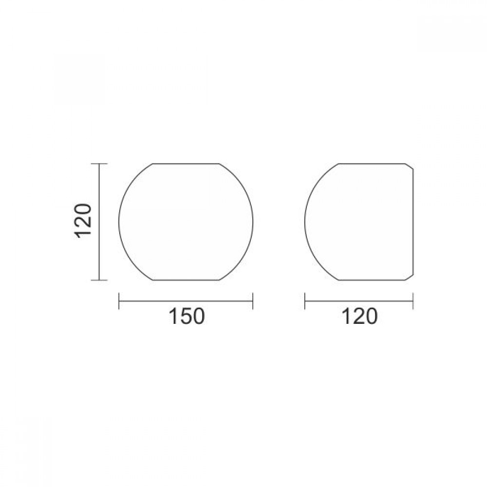 Γύψινο Φωτιστικό Τοίχου Λευκό G9 SpotLight