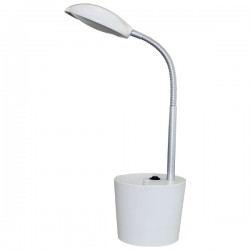LED Φωτιστικό Γραφείου Εύκαμπτο Με Διακόπτη Σε Λευκό Χρώμα 5W 4000K Spotlight