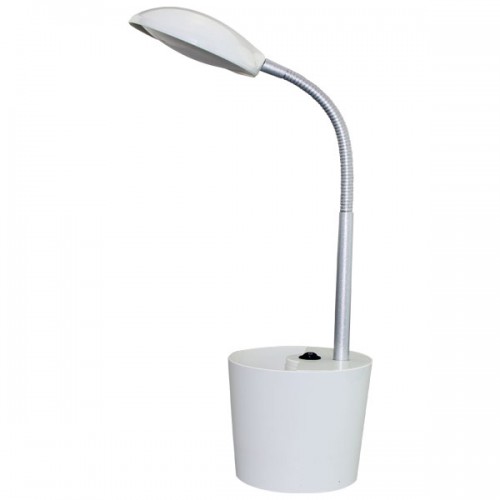 LED Φωτιστικό Γραφείου Εύκαμπτο Με Διακόπτη Σε Λευκό Χρώμα 5W 4000K Spotlight