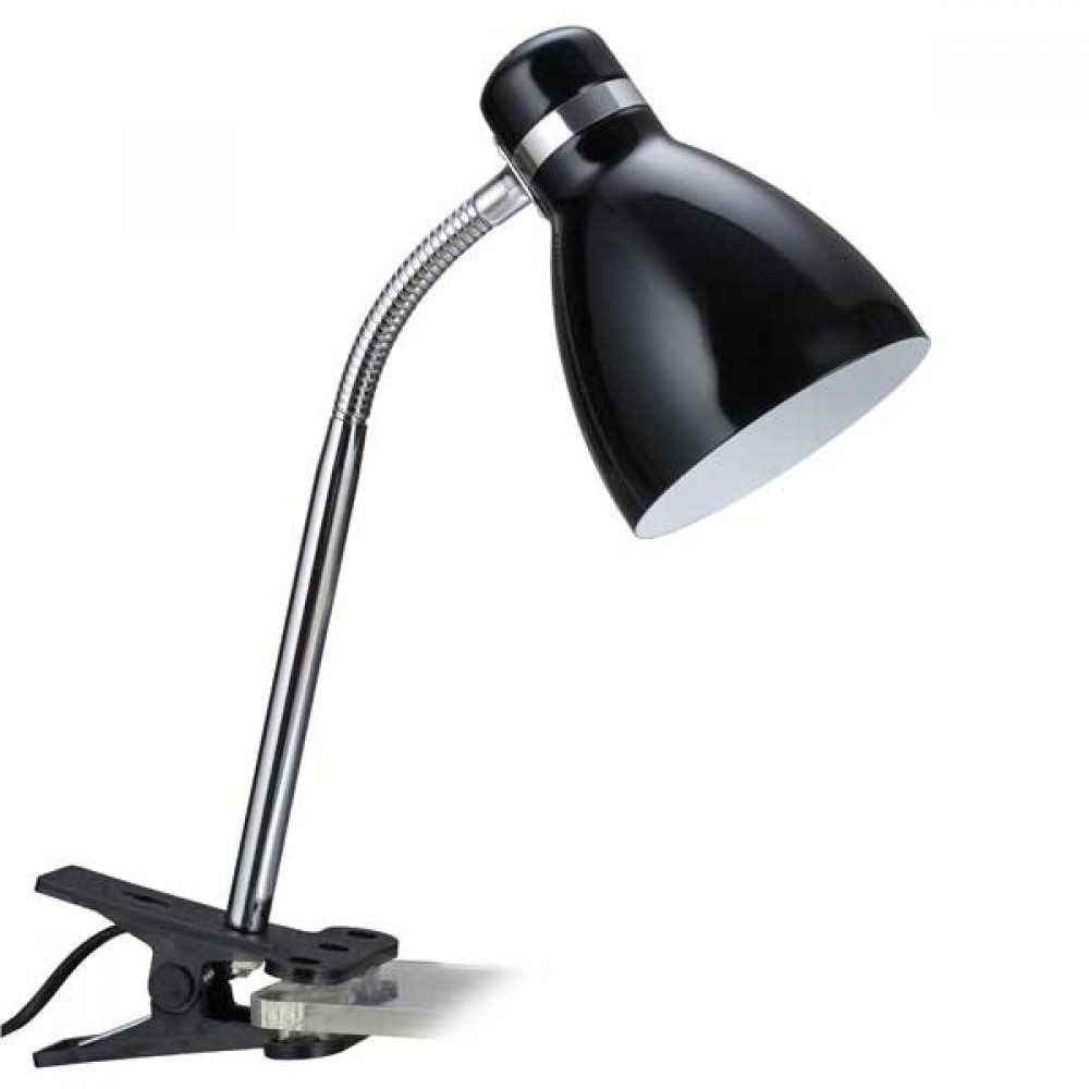 Φωτιστικό Γραφείου Με Κλιπ Μαύρο 1x E27 LED 20W max Spotlight