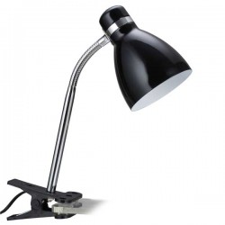 Φωτιστικό Γραφείου Με Κλιπ Μαύρο 1x E27 LED 20W max Spotlight