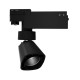 Μαύρο Φωτιστικό Ράγας Με LED 12W Τεσσάρων Καλωδίων Τριφασικής Ράγας 4000K Spotlight