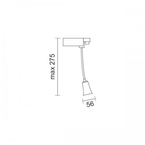 Λευκό Φωτιστικό Ράγας Με LED 12W Τεσσάρων Καλωδίων Τριφασικής Ράγας Spotlight