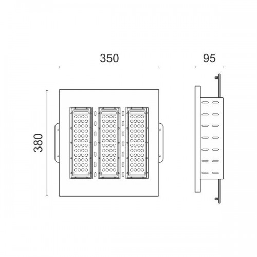 Φωτιστικό LED Βενζινάδικου HPL 150W 6000K Spotlight