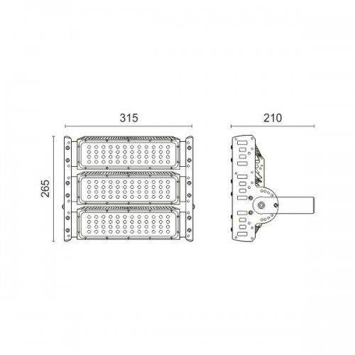Φωτιστικό LED Βενζινάδικου HPL 150W 6000K Spotlight