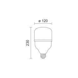LED Λάμπα E27 T120 40W 3000Lm SpotLight