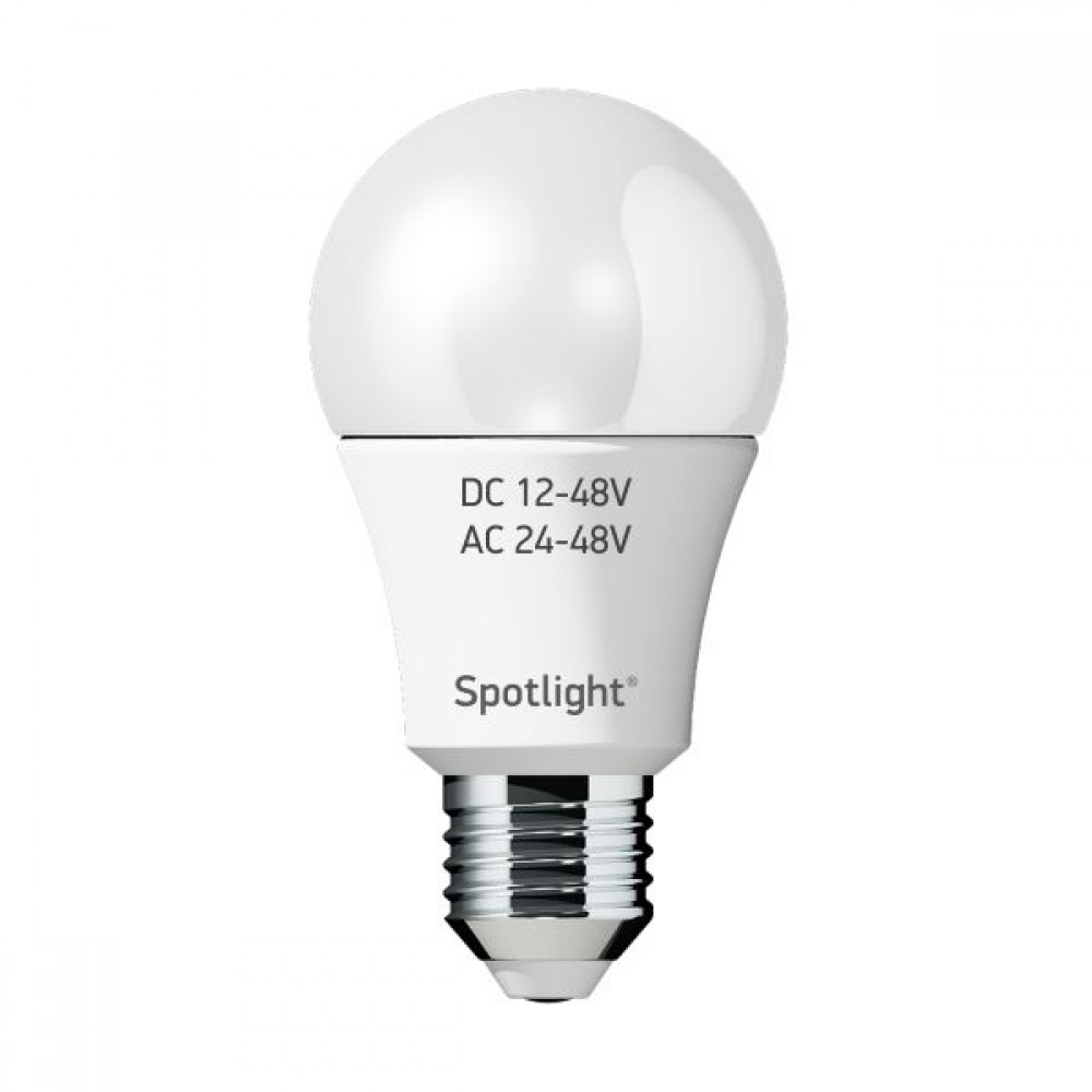 LED Λάμπα A60 E27 12-48V 8W 4000K 240° Spotlight