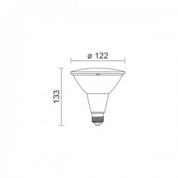 Λάμπα Led Γυάλινη Πράσινη 15W 1200lm 60° SpotLight