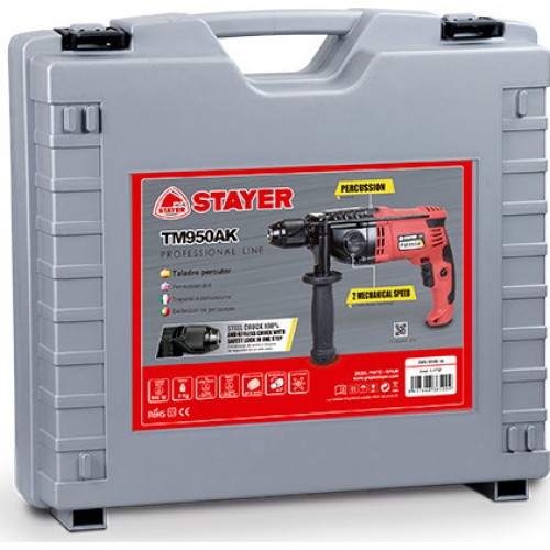 Κρουστικό Δράπανο Ρεύματος 950W HEAVY DUTY TM 950 AK STAYER