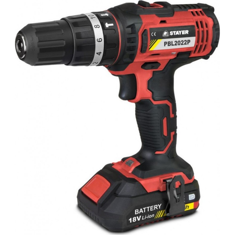 Κρουστικό Δραπανοκατσάβιδο 18V L20 Seires Με Μπαταρία PBL 2024PK STAYER