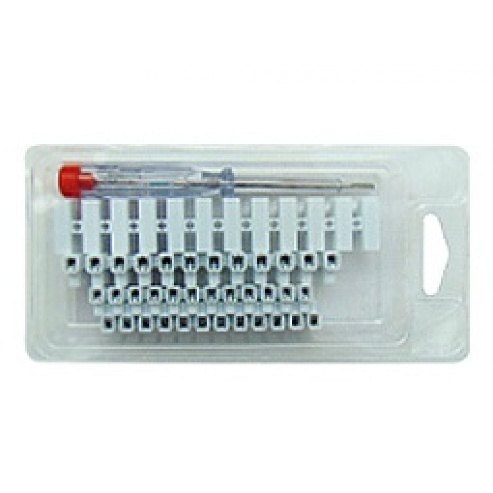 Κιτ Ηλεκτρολογικών Κλεμμών Με Δοκιμαστικό Κατσαβίδι BLK Top Electronic