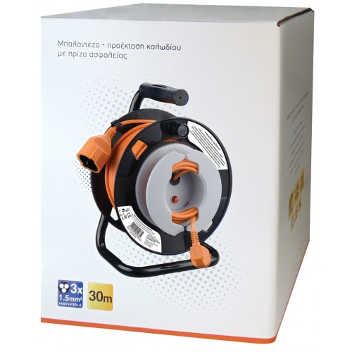 Μπαλαντέζα Στροφείο 3X1.5 30m Προστασίας Ασφάλειας Μονή GEH-037 HGI TOP ELECTRONIC