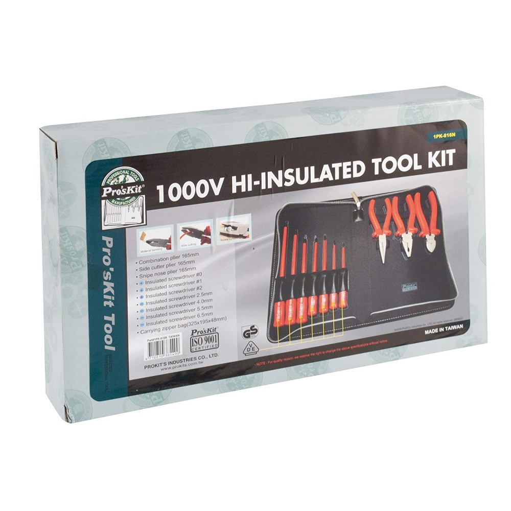 Κασετίνα Εργαλείων Ηλεκτρολογικό 1000V 1PK-816N T/PRO Pro'sKit