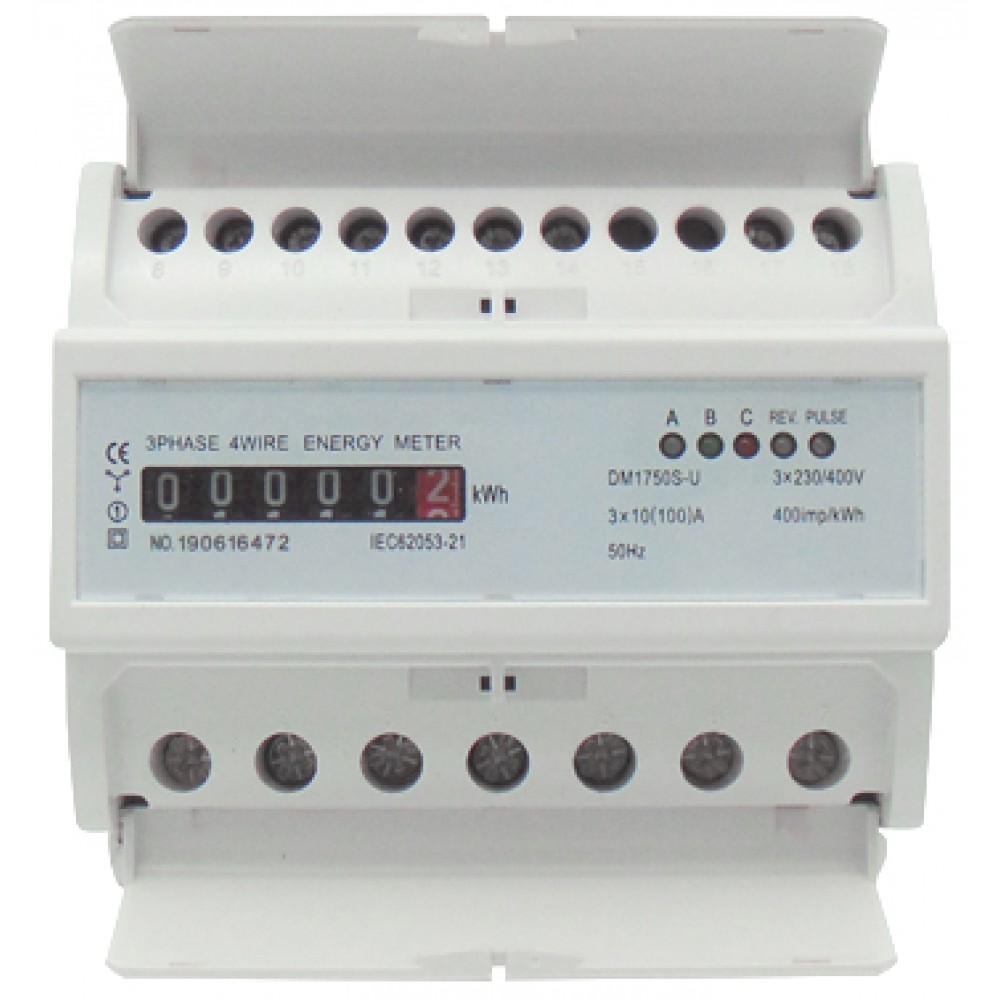 Κιλοβατοωρόμετρο Ράγας Αναλογικό 3Φ 10-100Α DM1750S-U DQN TOP ELECTRONIC