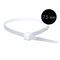 Δεματικά Καλωδίων Λευκά 7,5mm Σε Διάφορα Μήκη 100τμχ UNIVERSE