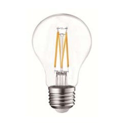 LED Λάμπα Filament A60 7W Θερμό E27 Διάφανη Universe