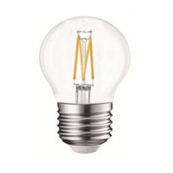 LED Λάμπα Filament G45 6W Θερμό E27 Διάφανη Universe