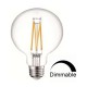 LED Λάμπα Filament G95 8W Θερμό E27 Dimmable Universe