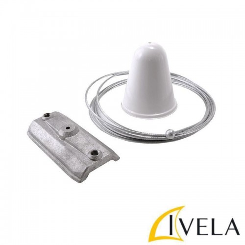 Kit Ανάρτησης Ύψους 2m Και Βάση 120mm Για Ράγες Φωτισμού IVELA