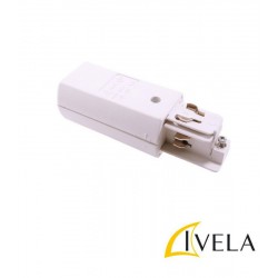 Δεξί Τροφοδοτικό Τετράγωνο 80mm Για Ράγες Φωτισμού IVELA