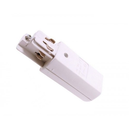 Αριστερό Τροφοδοτικό Τετράγωνο 80mm Για Ράγες Φωτισμού IVELA