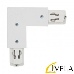 Ηλεκτρικός Εσωτερικός Σύνδεσμος L 80mm Τετράγωνο Για Ράγες Φωτισμού IVELA