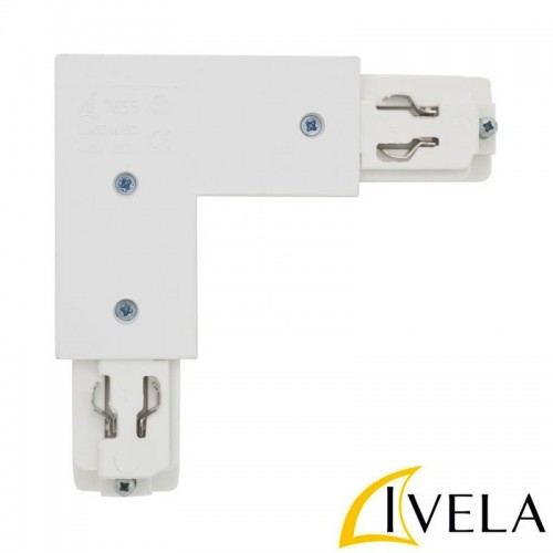 Ηλεκτρικός Εσωτερικός Σύνδεσμος L 80mm Τετράγωνο Για Ράγες Φωτισμού IVELA