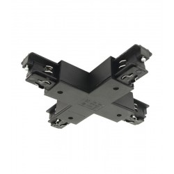 Σύνδεσμος Σταυρός 120mm Τετράγωνο Για Ράγες Φωτισμού IVELA