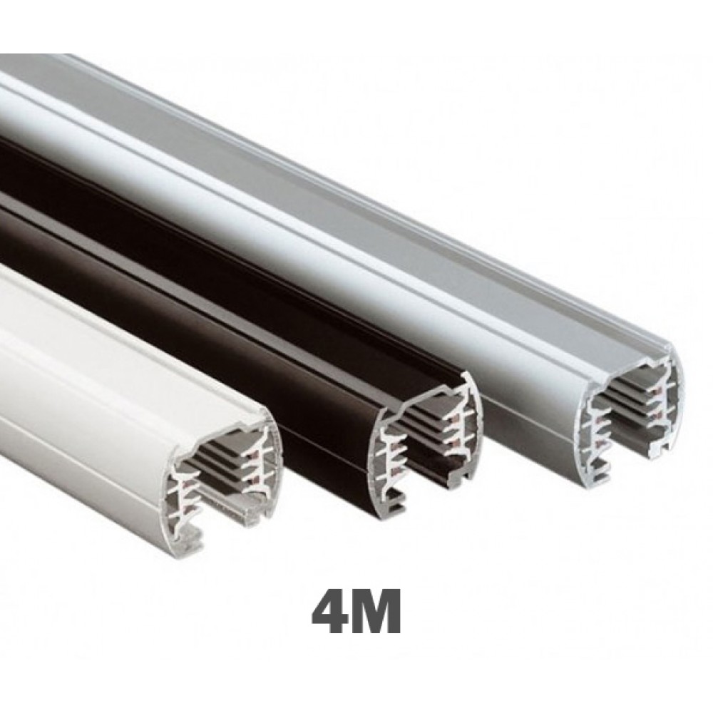 Τριφασική Ράγα Φωτισμού 4 Μέτρα Σε Διάφορα Χρώματα Στρογγυλή IVELA