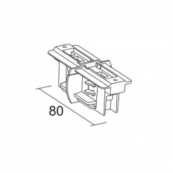 Ευθύγραμμος Σύνδεσμος Στρογγυλός Με Στοπ Για Ράγες Φωτισμού IVELA