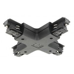 Σύνδεσμος Σταυρός 120mm Στρογγυλό Για Ράγες Φωτισμού IVELA