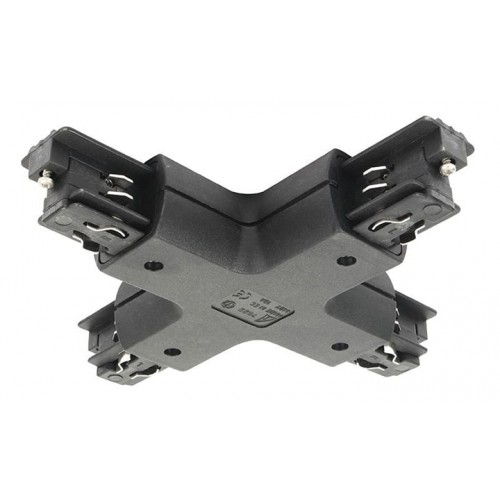 Σύνδεσμος Σταυρός 120mm Στρογγυλό Για Ράγες Φωτισμού IVELA