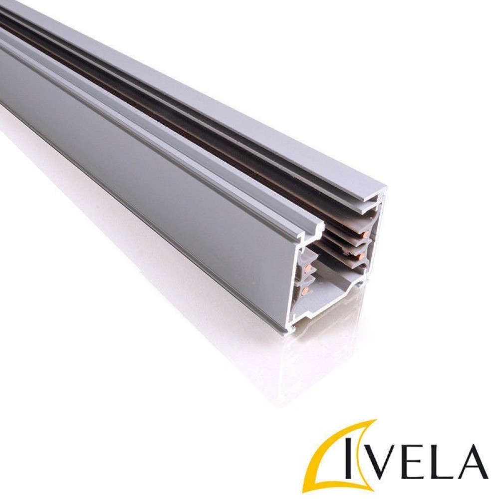 Τριφασική Ράγα Φωτισμού 4 Μέτρα Σε Διάφορα Χρώματα Τετράγωνη IVELA