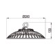 Καμπάνα LED SMD & Driver AC 100-240V 100W 280Ø IP65 Universe