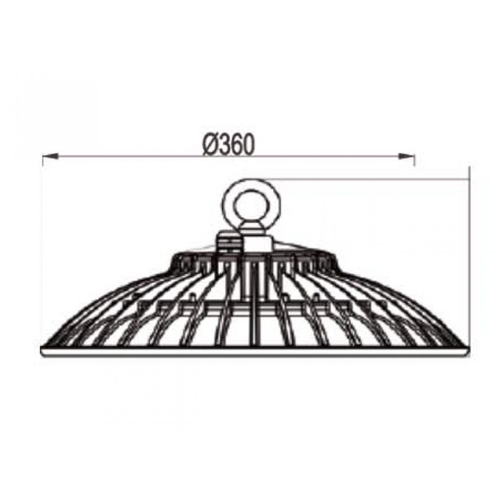 Καμπάνα LED SMD & Driver AC 100-240V 150W 360Ø IP65 Universe