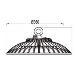 Καμπάνα LED SMD & Driver AC 100-240V 150W 360Ø IP65 Universe