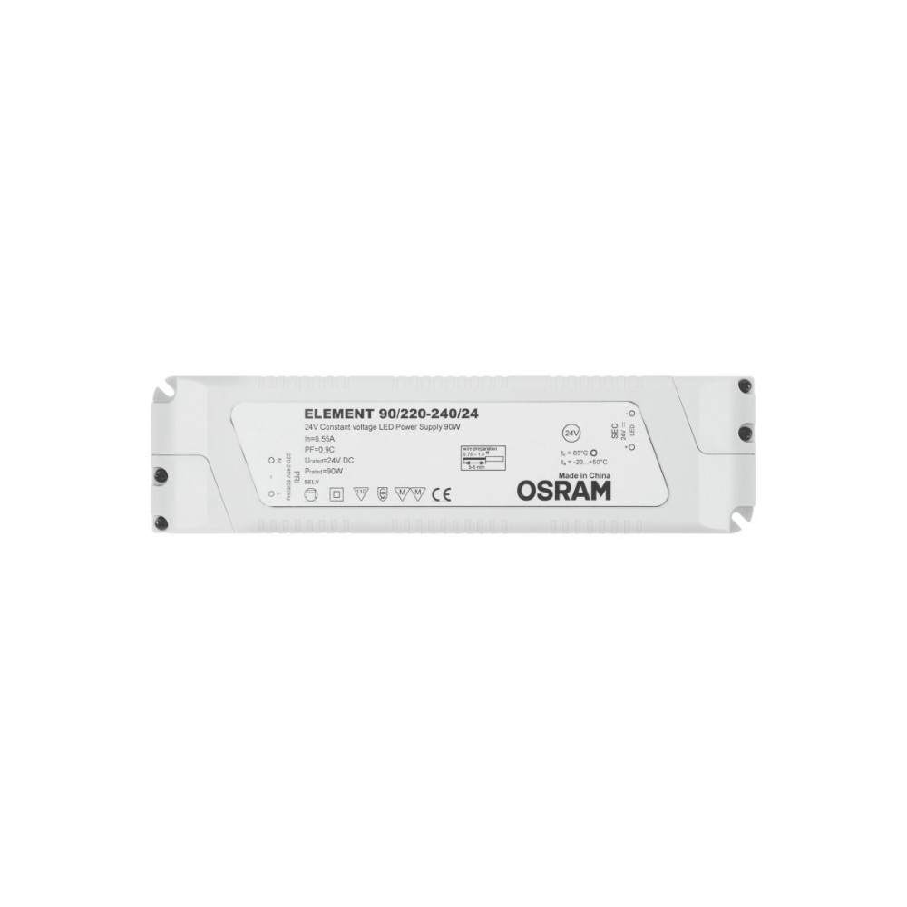 Τροφοδοτικό Πλαστικό 90W 24V IP20 ELEMENT OSRAM