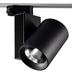 Σποτ Ράγας 30W LED COB Με Τριφασικό Αντάπτορα Μαύρο UNIVERSE