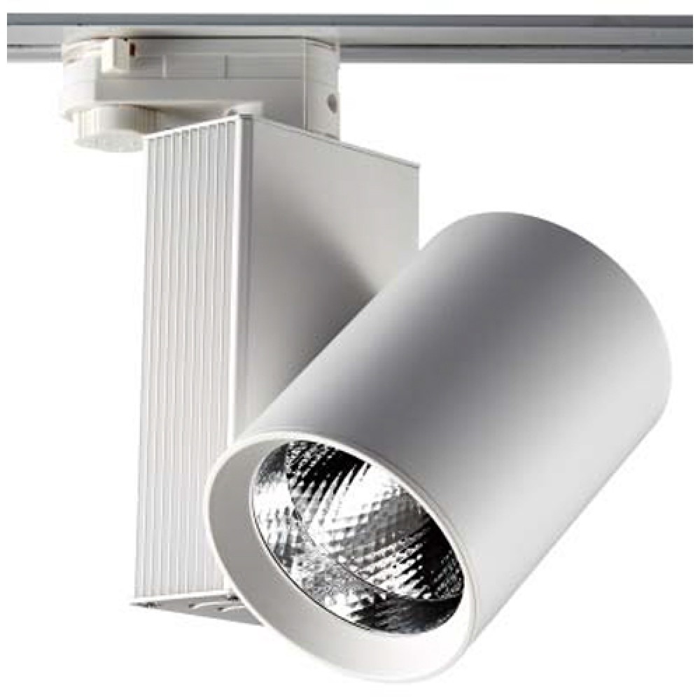 Σποτ Ράγας 30W LED COB Με Τριφασικό Αντάπτορα Λευκό UNIVERSE