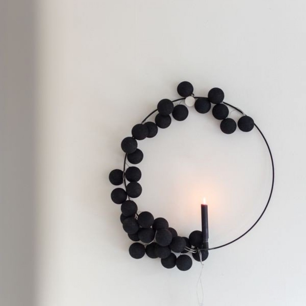Έτοιμη Διακοσμητική Γιρλάντα Beelights Με Φωτάκια Σε Χρωματισμούς Black