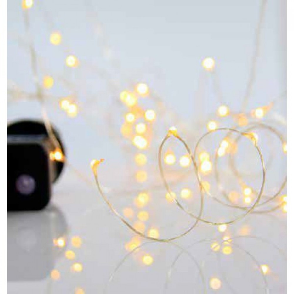 300 Μίνι Led, 6,5V, Ασημί Χαλκός / Θερμό ή Ψυχρό Led Ανά 10κμ