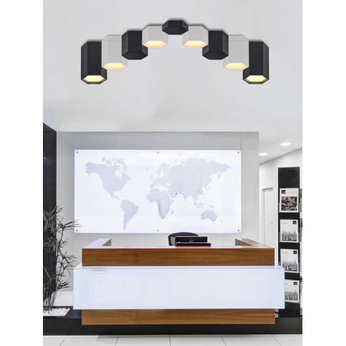 Led Φωτιστικό Οροφής Από Χάλυβα Σε Διάφορα Μεγέθη Και Λευκό Χρώμα 8W 640Lm 3000K BLEND LUCIDO